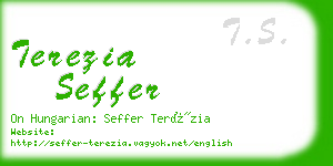 terezia seffer business card